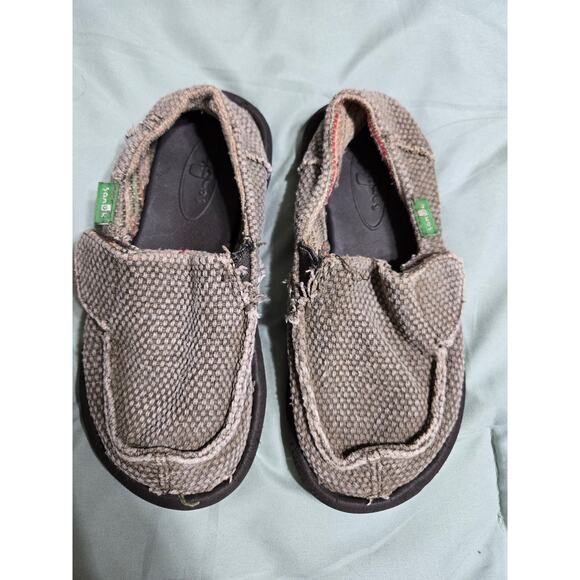 Sanuk size 10 toddler slip on shoes - Picture 3 of 7